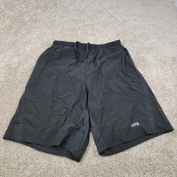 MTA‎ Sport Athletic Shorts Running Gym Workout Drawstring Black Mens Size M - Picture 1 of 7